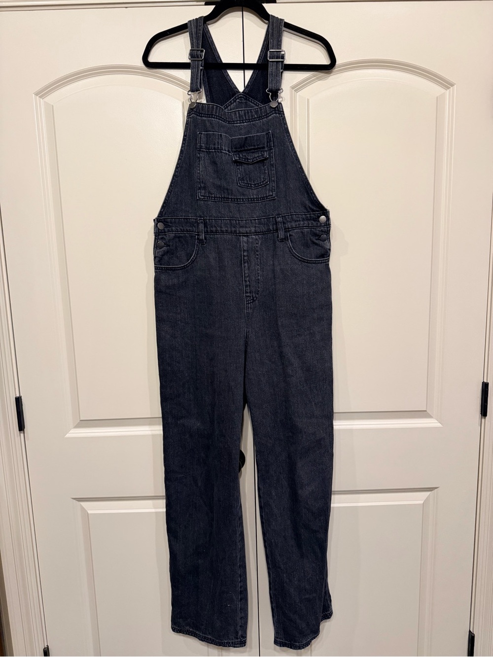 Women’s Dark Wash Denim Overalls - Classic Workwear Style